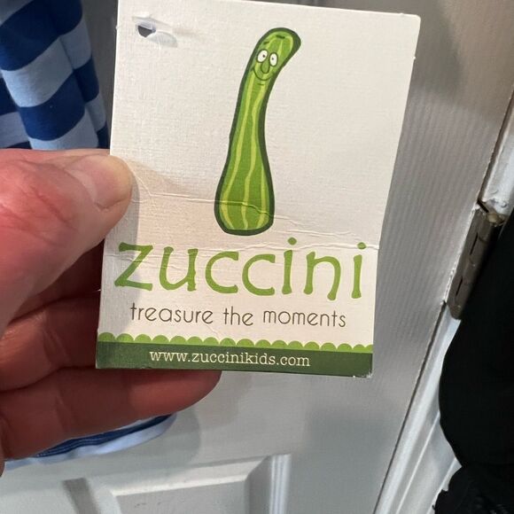 Boys New Blue Striped Polo with zip collar size 9 or 10 - Picture 12 of 12